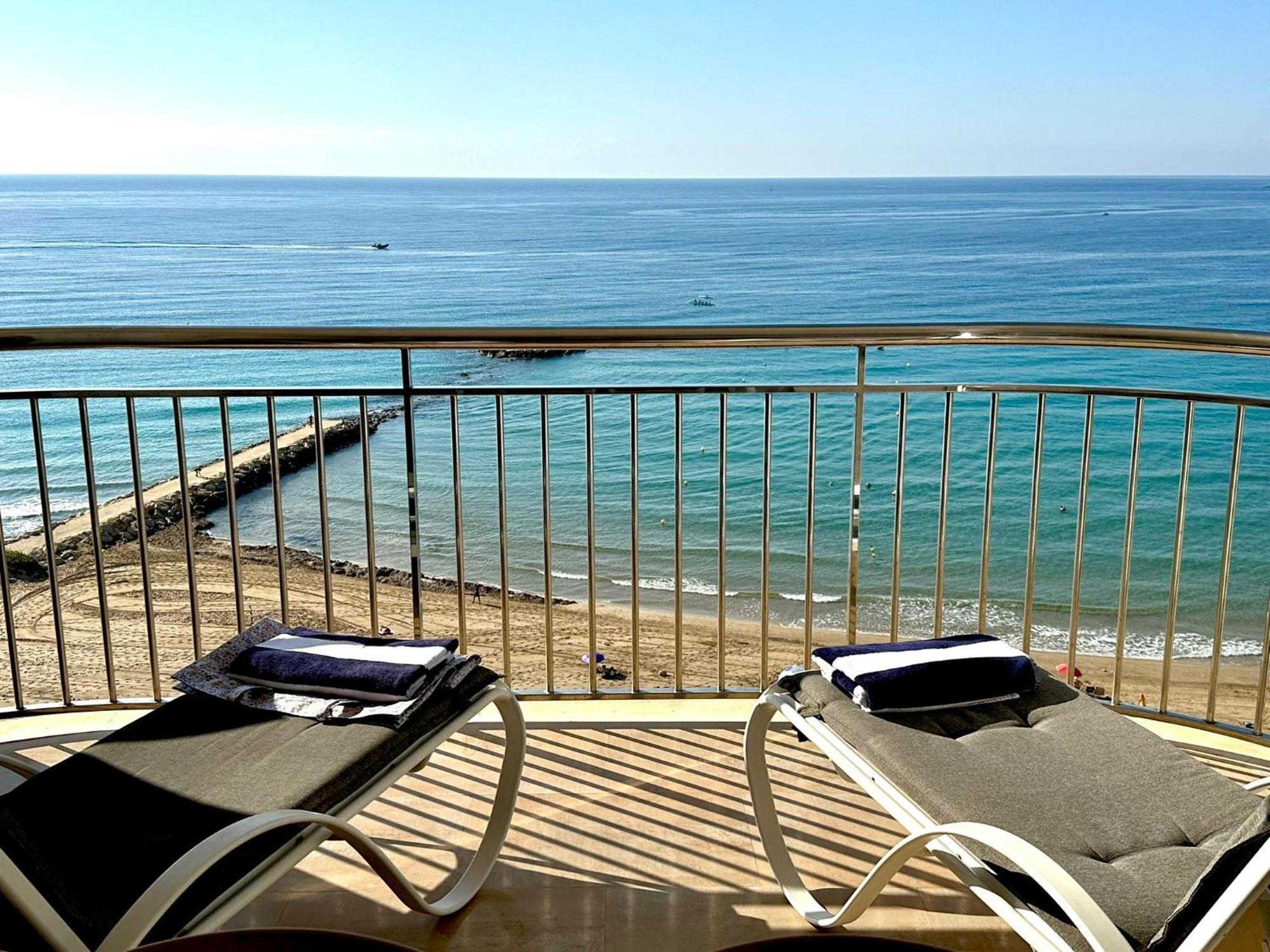 Porto Azul 10A Frontal Penon & Sea View First Line Arenal Beach Калпе Екстериор снимка
